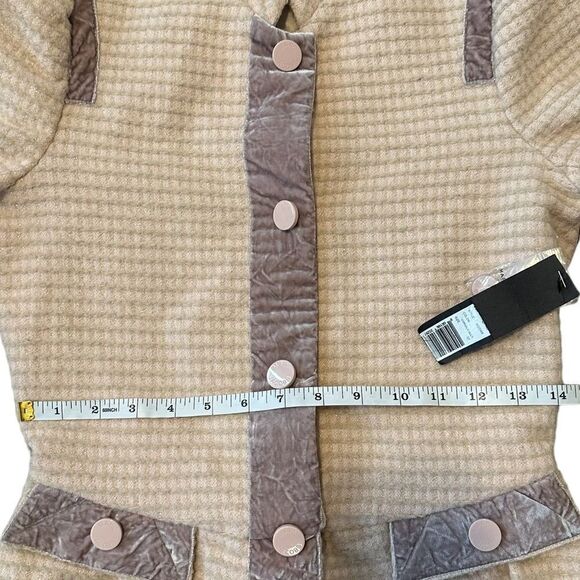 Marc Jacobs Y2K 100% Wool Tweed & Velour Peplum Jacket Size Small NWT - Picture 12 of 16